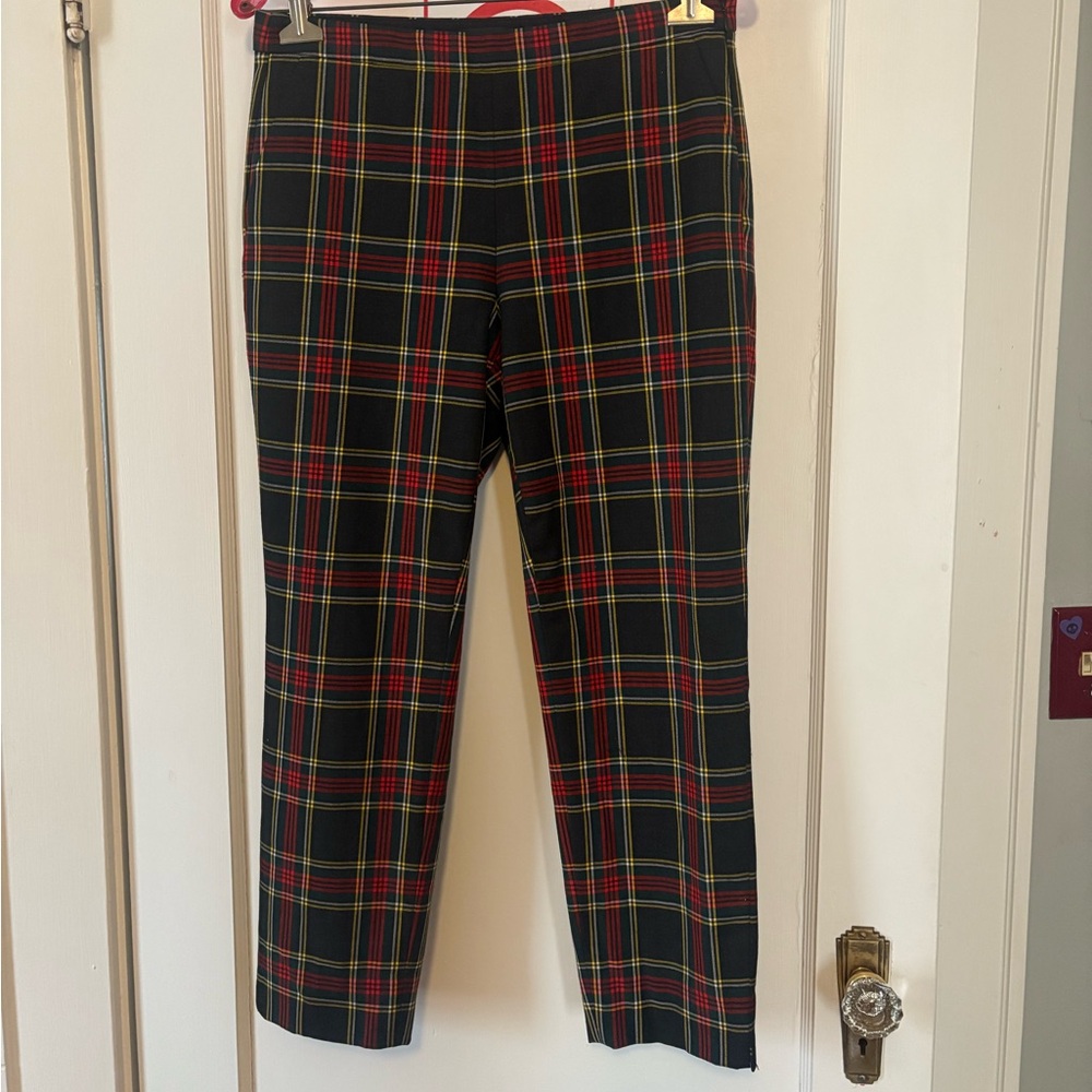 J. Crew women’s tartan plaid slim pants size 6
